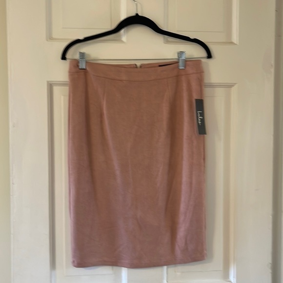 NWT Lulus Women’s Medium Pink Velvety Pencil Skirt - Picture 1 of 4
